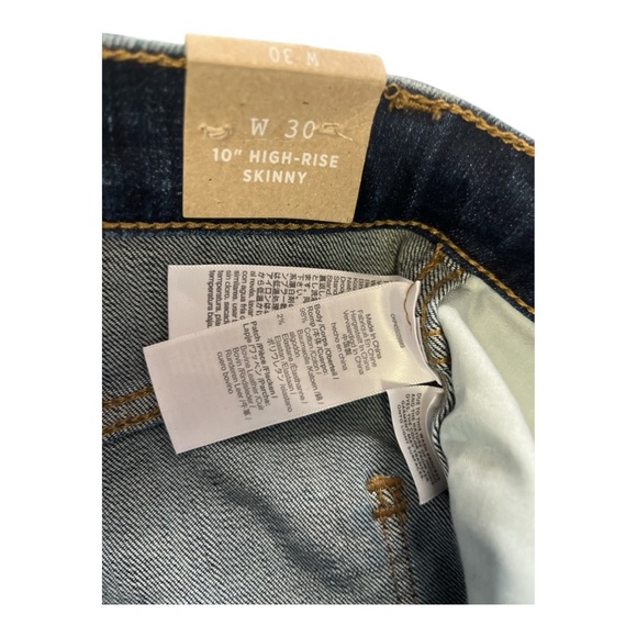 Womens Madewell 10” High Rise Skinny Jeans NWT Size 30 - Picture 8 of 8